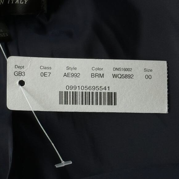 J. Crew Going-Out Lurex Metallic Steward Tartan Blazer Plaid Red Size 00 XS NWT‎ - Picture 11 of 11